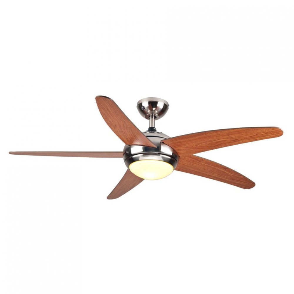 Ανεμιστήρας οροφής τηλεχειριζόμενος με φως και πέντε φτερά 60W 52'' Φ130