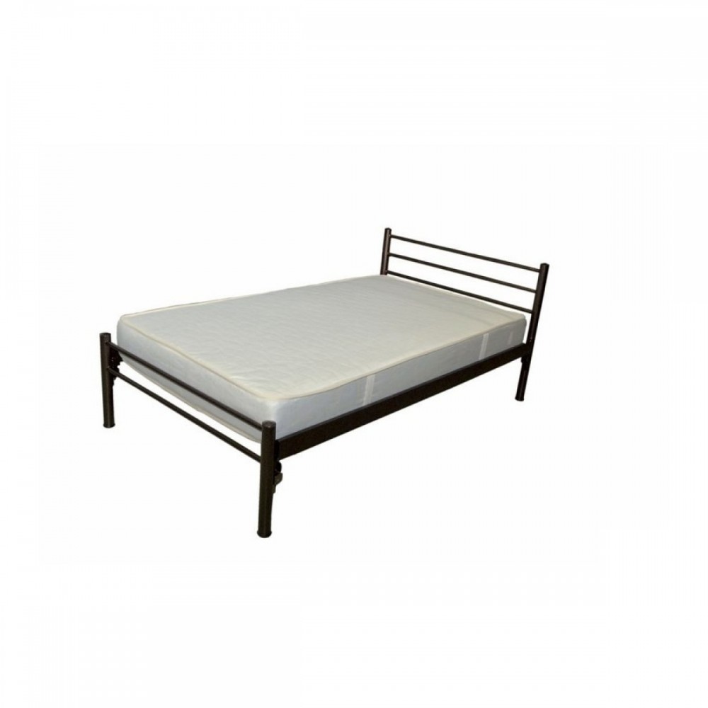 Κρεβάτι διπλό μεταλλικό σε χρώμα μαύρο 140x190
