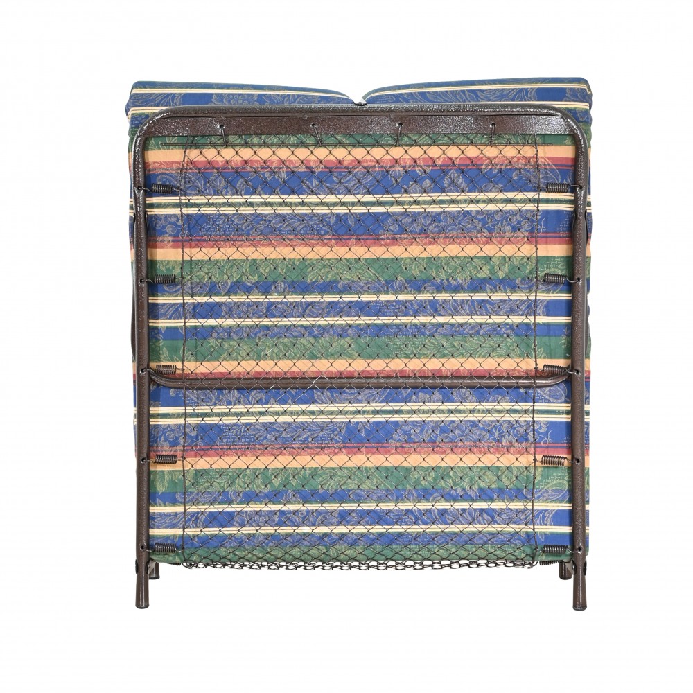 Κρεβάτι-ράντζο με μεταλλικό σκελετό πολύχρωμο 82x182