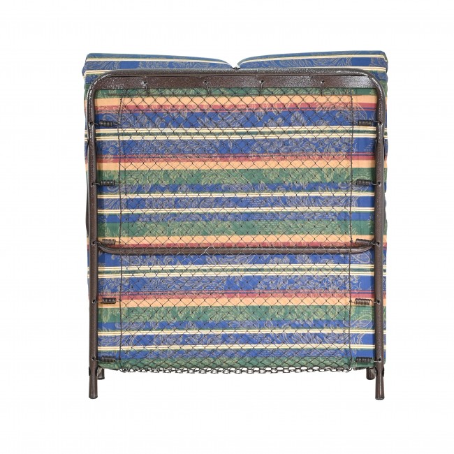 Κρεβάτι-ράντζο με μεταλλικό σκελετό πολύχρωμο 82x182