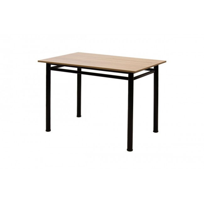 Τραπέζι "DINNER" σε δρυς-μαύρο χρώμα 110x70x77