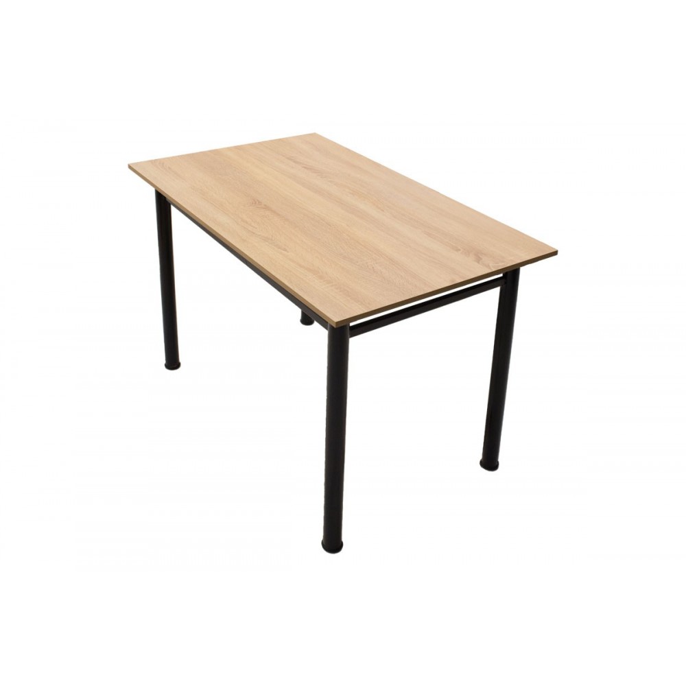 Τραπέζι "DINNER" σε δρυς-μαύρο χρώμα 110x70x77