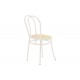 Καρέκλα "WIEN" από μέταλλο/πλαστικό σε εκρού/μπεζ χρώμα 40x83
