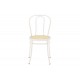 Καρέκλα "WIEN" από μέταλλο/πλαστικό σε εκρού/μπεζ χρώμα 40x83