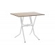 Τραπέζι πτυσσόμενο "CLACK" από μέταλλο σε σταχτύ-λευκό χρώμα 80x60x70
