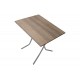 Τραπέζι πτυσσόμενο "CLACK" από μέταλλο σε σταχτύ-γκρι σφυρήλατο χρώμα 80x60x70