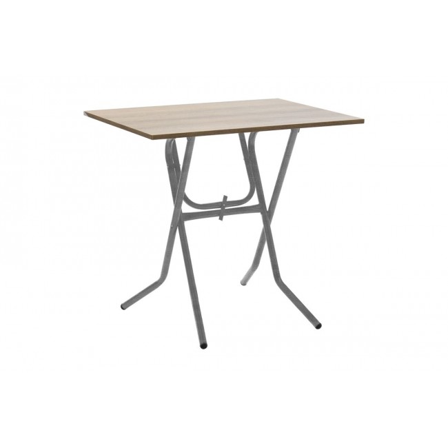Τραπέζι πτυσσόμενο "CLACK" από μέταλλο σε σταχτύ-γκρι σφυρήλατο χρώμα 80x60x75