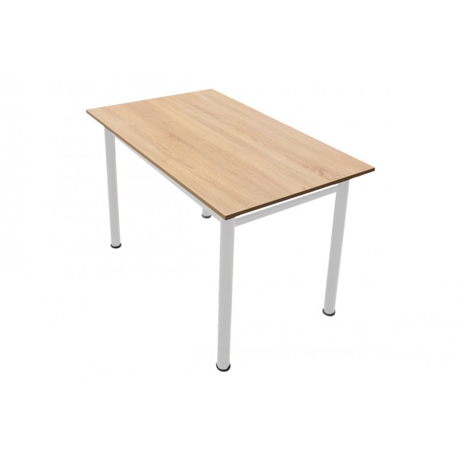 Τραπέζι "DINNER" σε δρυς/λευκό χρώμα 100x60x77