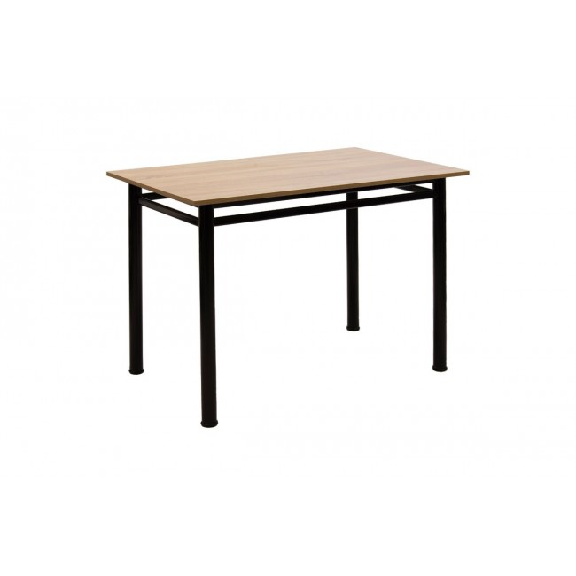 Τραπέζι "DINNER" σε δρυς/μαύρο χρώμα 100x60x77