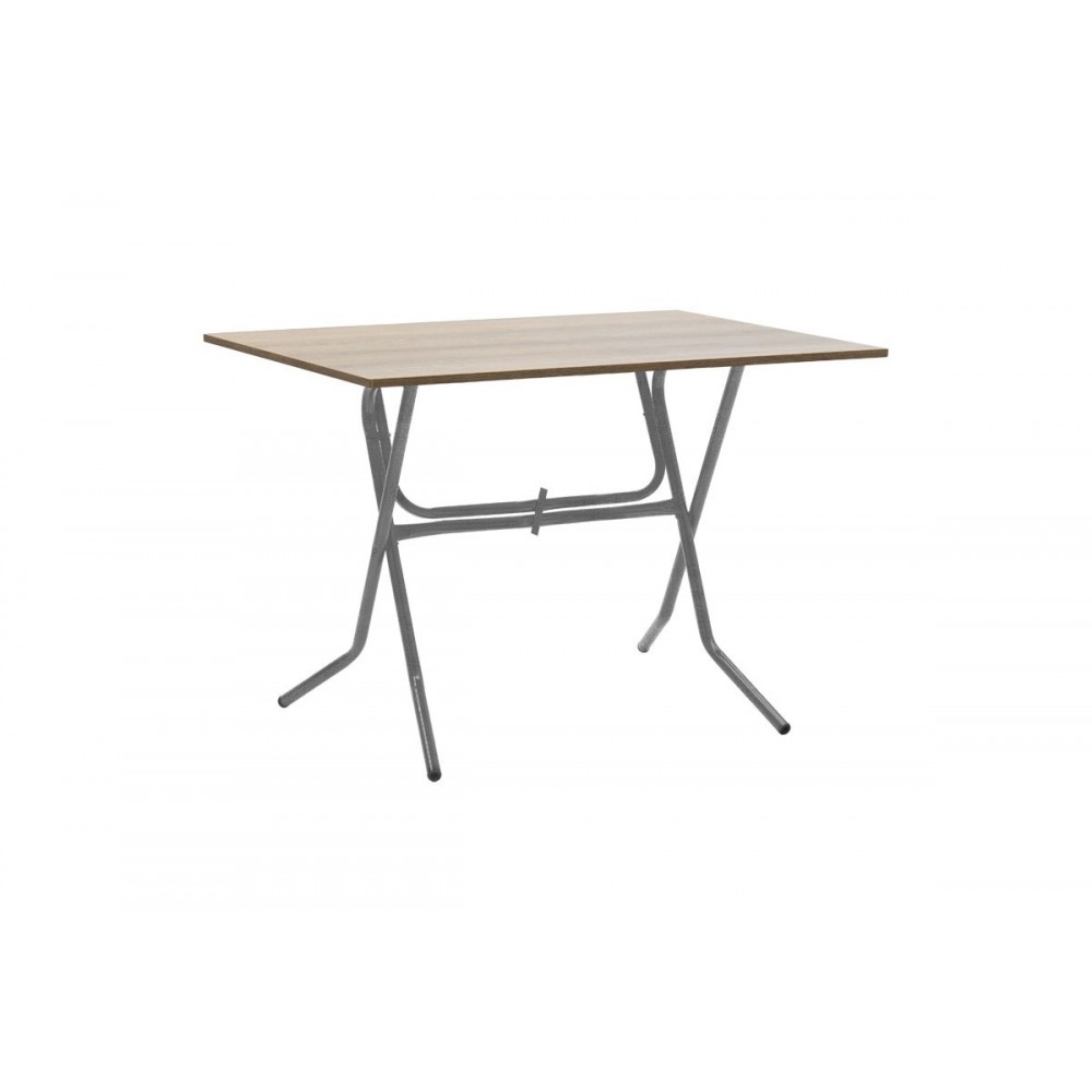 Τραπέζι πτυσσόμενο "CLACK" από μέταλλο σε σταχτύ-γκρι σφυρήλατο χρώμα 100x60x70