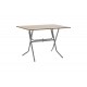 Τραπέζι πτυσσόμενο "CLACK" από μέταλλο σε σταχτύ-γκρι σφυρήλατο χρώμα 100x60x70