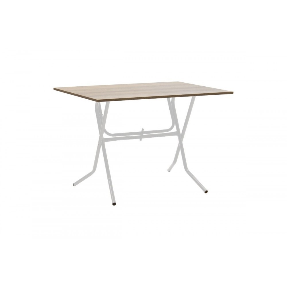 Τραπέζι πτυσσόμενο "CLACK" από μέταλλο σε σταχτύ-λευκό χρώμα 100x60x70