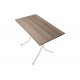 Τραπέζι πτυσσόμενο "CLACK" από μέταλλο σε σταχτύ-λευκό χρώμα 100x60x70
