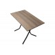 Τραπέζι πτυσσόμενο "CLACK" από μέταλλο σε σταχτύ-μαύρο gloss χρώμα 100x60x70