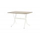 Τραπέζι πτυσσόμενο "CLACK" από μέταλλο σε σταχτύ-εκρού χρώμα 100x60x70
