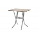 Τραπέζι πτυσσόμενο "CLACK" από μέταλλο σε σταχτύ-γκρι σφυρήλατο χρώμα 70x50x70