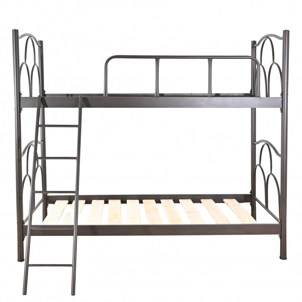 Κουκέτα μεταλλική σε χρώμα μαύρο 90x190x170