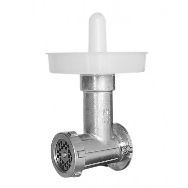 Εξάρτημα κιμά για μηχάνημα πολτοποιητή σε ασημί χρώμα