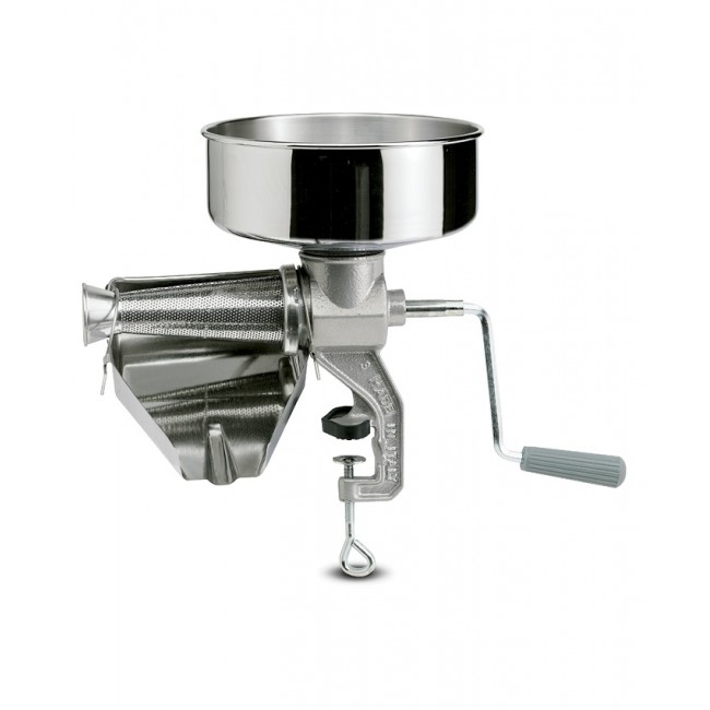 Πολτοποιητής χειρός "Ν.3" ντομάτας με ίνοξ εξαρτήματα σε χρώμα λευκό/ασημί