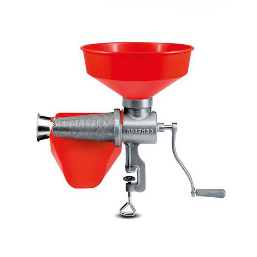 Πολτοποιητής χειρός "Ν.5" ντομάτας με πλαστικά εξαρτήματα σε χρώμα κόκκινο/ασημί