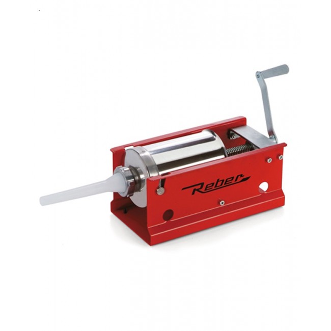 Λουκανικο-μηχανή από ατσάλι/μέταλλο σε χρώμα κόκκινο/ασημί