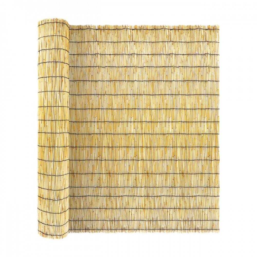 Καλαμωτή από βέργες καλαμιού σε φυσικό χρώμα 200x500
