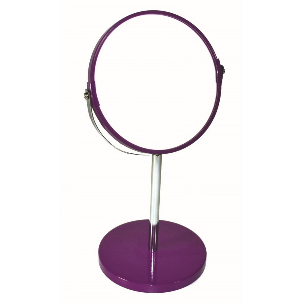 Μεγεθυντικός καθρέπτης μπάνιου από γυαλί σε γκρι χρώμα Φ19x34