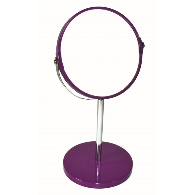 Μεγεθυντικός καθρέπτης μπάνιου από γυαλί σε γκρι χρώμα Φ19x34