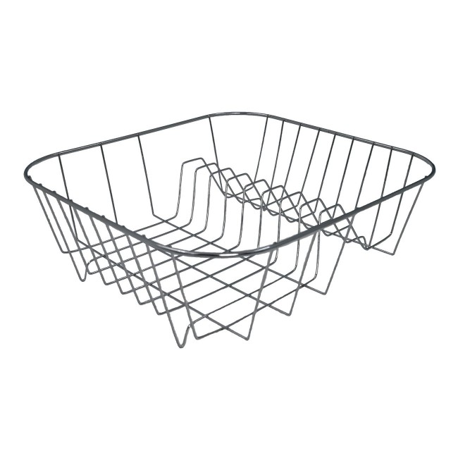 Πιατοθήκη "Νο 37" νεροχύτη μεταλλική σε ασημί χρώμα 37x31x12