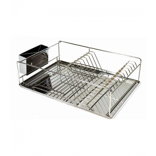 Πιατοθήκη ανοξείδωτη με δίσκο 52x33x13