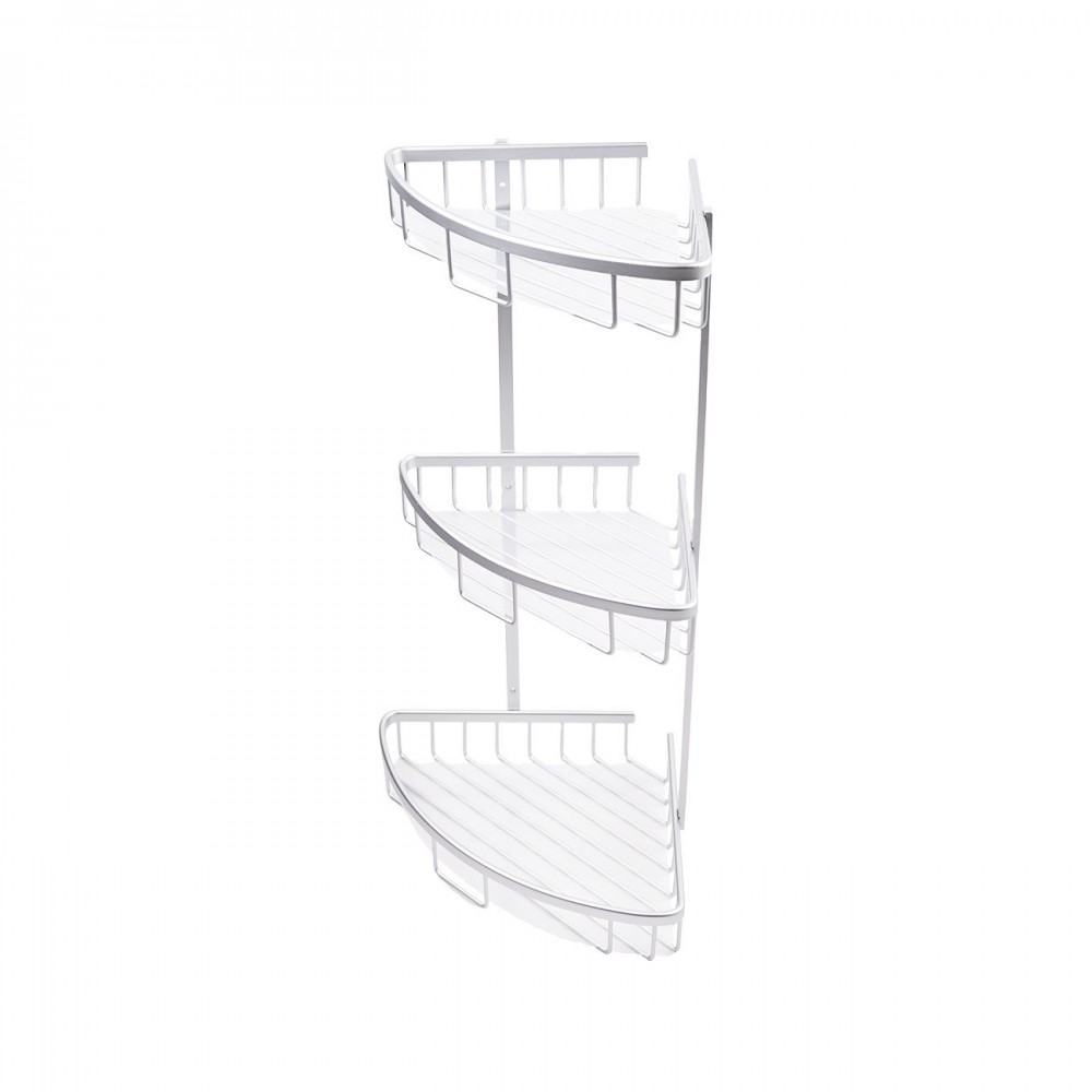 Εταζέρα τριώροφη γωνιακή από αλουμίνιο 36.5x26.5x59.3