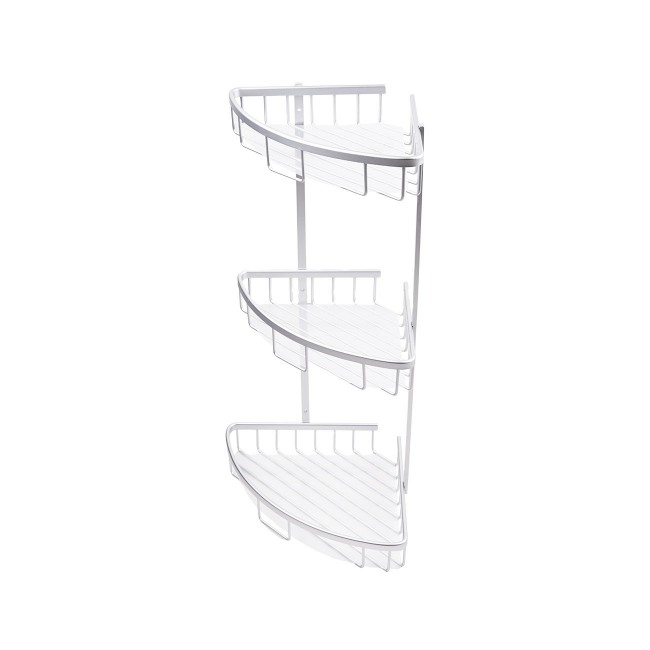 Εταζέρα τριώροφη γωνιακή από αλουμίνιο 36.5x26.5x59.3