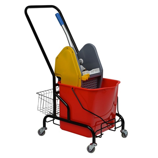 Σφουγγαρίστρα τρόλει μονή σε κόκκινο χρώμα