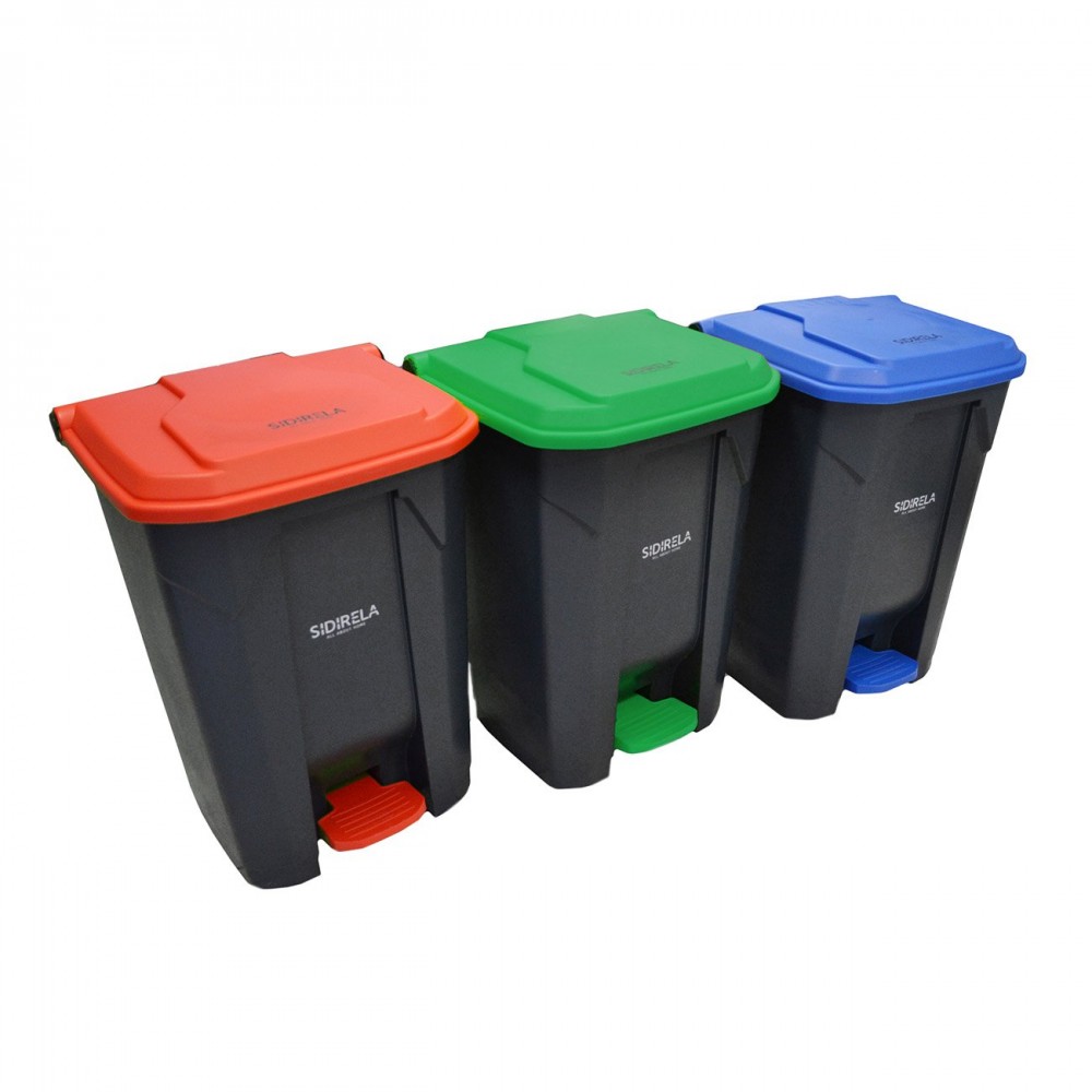 Κάδος απορριμάτων από πλαστικό 80L 50x43x70