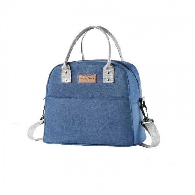 Τσάντα "TASTY" ισοθερμική από ύφασμα σε μπλε χρώμα 23x16x29