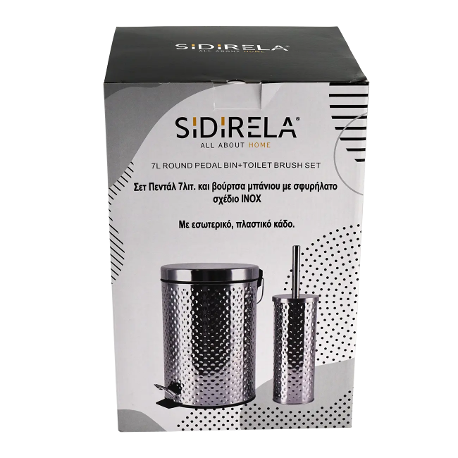 Σετ πεντάλ-πιγκάλ "ΣΦΥΡΗΛΑΤΟ" inox 7Lt