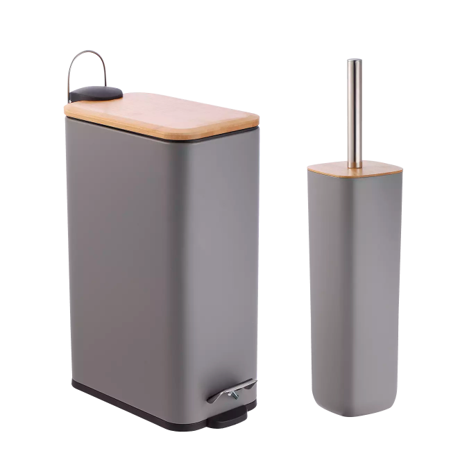 Πεντάλ και πιγκάλ "ΒΑΜΒΟΟ" ορθογώνιο σε χρώμα γκρι 7Lt