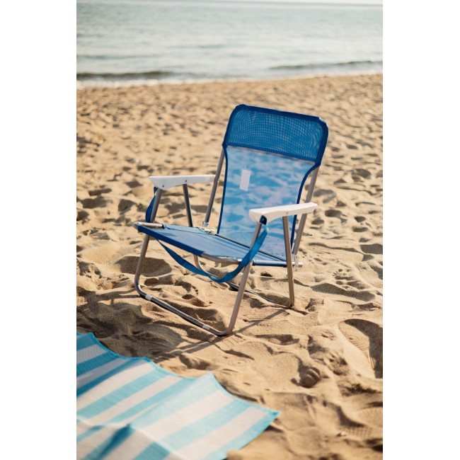 Καρέκλα παραλίας "AZZURO" πτυσσόμενη σε χρώμα μπλε 50x50x66