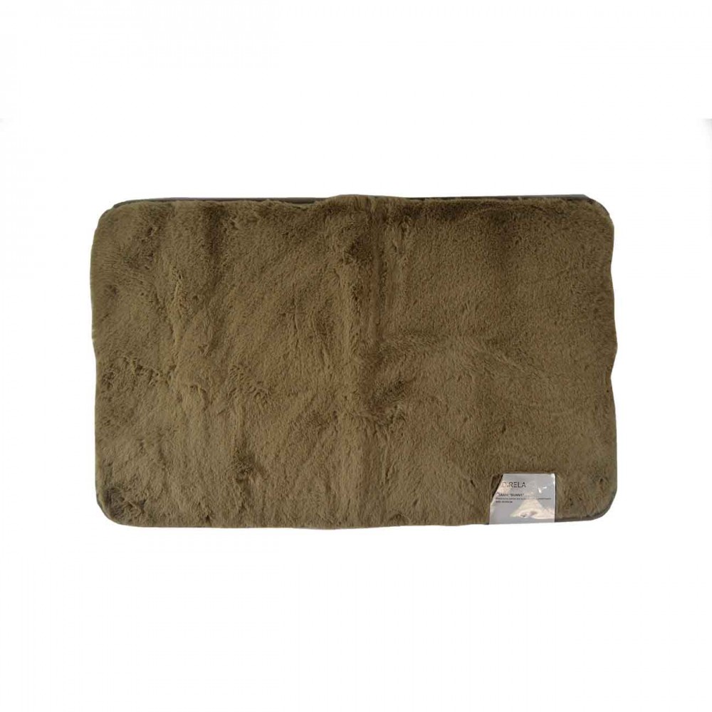 Χαλί "BUNNY" πολυεστερικό σε χρώμα καφέ 50x80