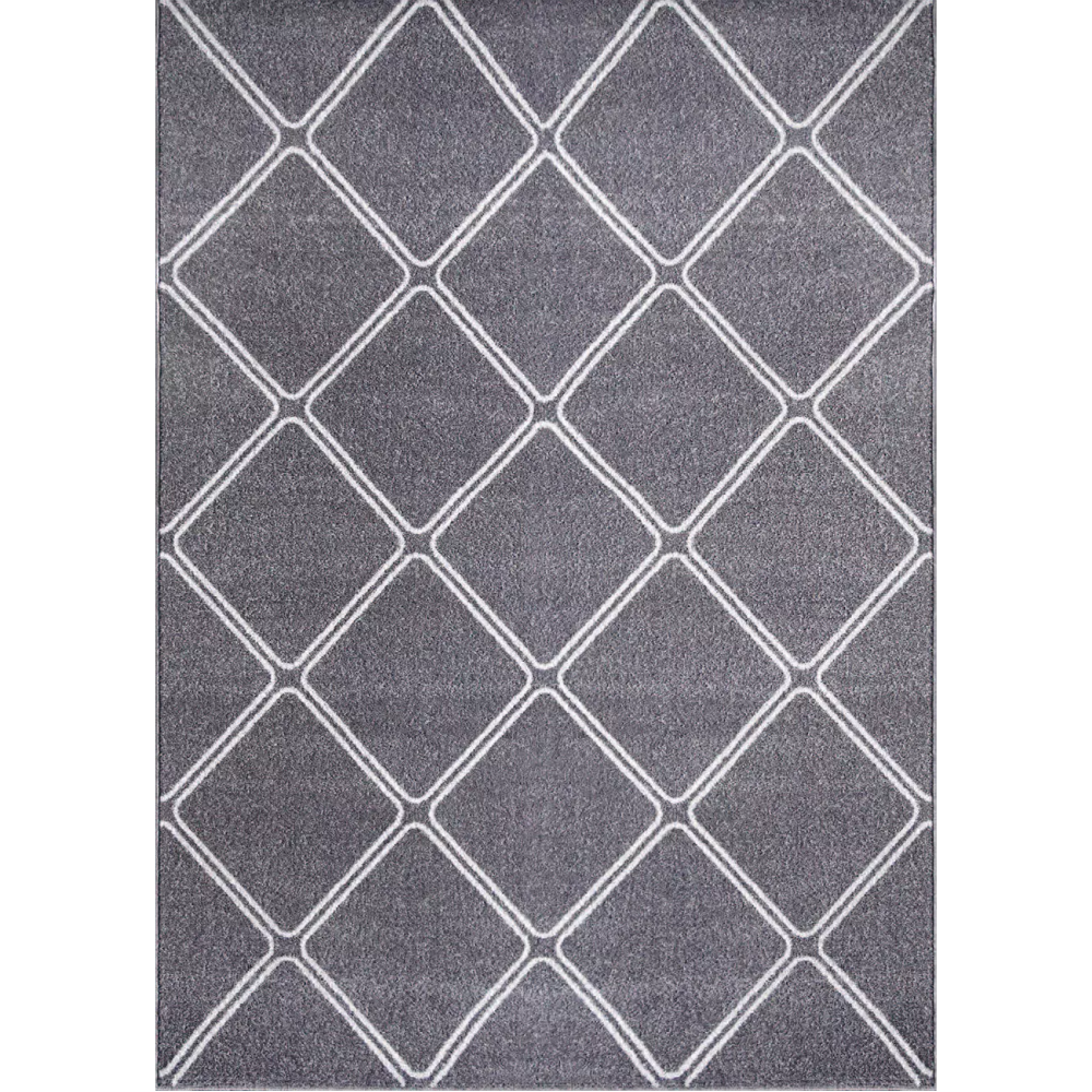 Χαλί "FAYNO" σε χρώμα γκρι/λευκό 133x190