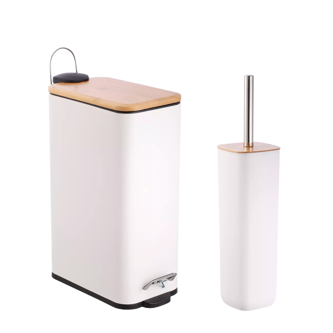 Πεντάλ και πιγκάλ "ΒΑΜΒΟΟ" ορθογώνιο σε χρώμα λευκό 7Lt