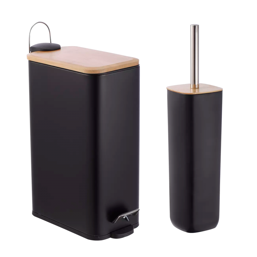 Πεντάλ και πιγκάλ "ΒΑΜΒΟΟ" ορθογώνιο σε χρώμα μαύρο 7Lt