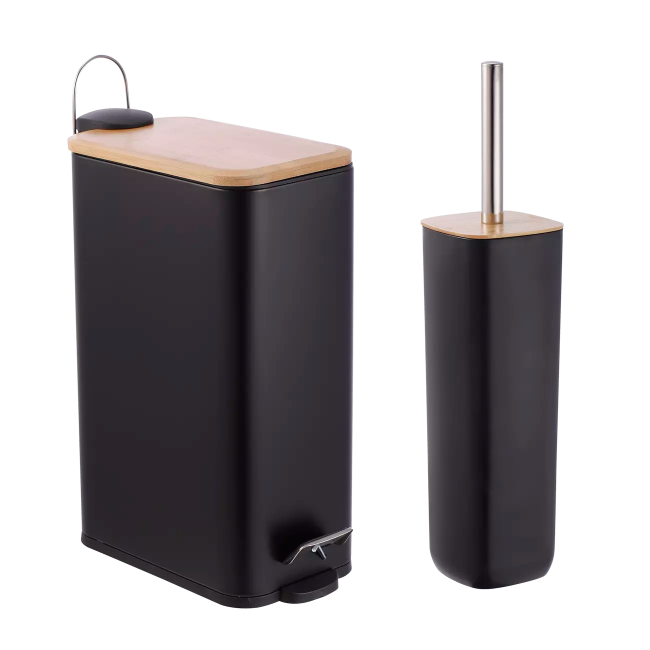 Πεντάλ και πιγκάλ "ΒΑΜΒΟΟ" ορθογώνιο σε χρώμα μαύρο 7Lt