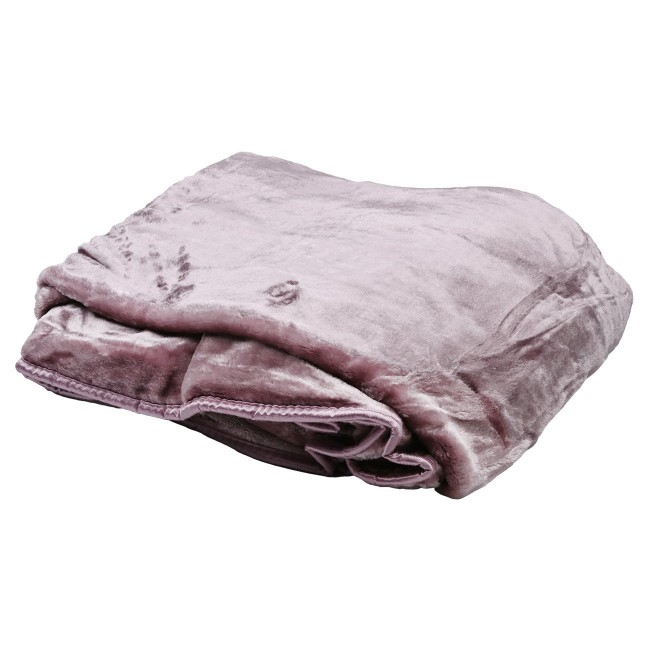 Κουβέρτα μινκ σε χρώμα σάπιο μήλο 220x230