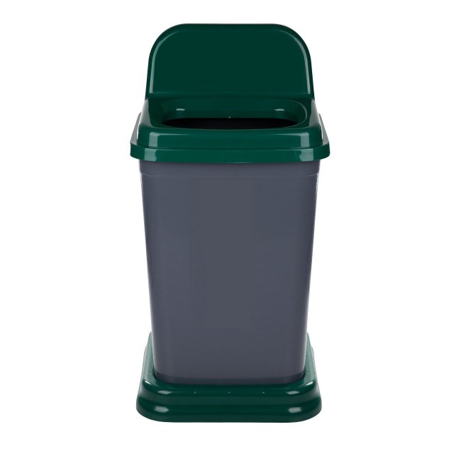 Κάδος ανακύκλωσης από πλαστικό σε πράσινο χρώμα 50L