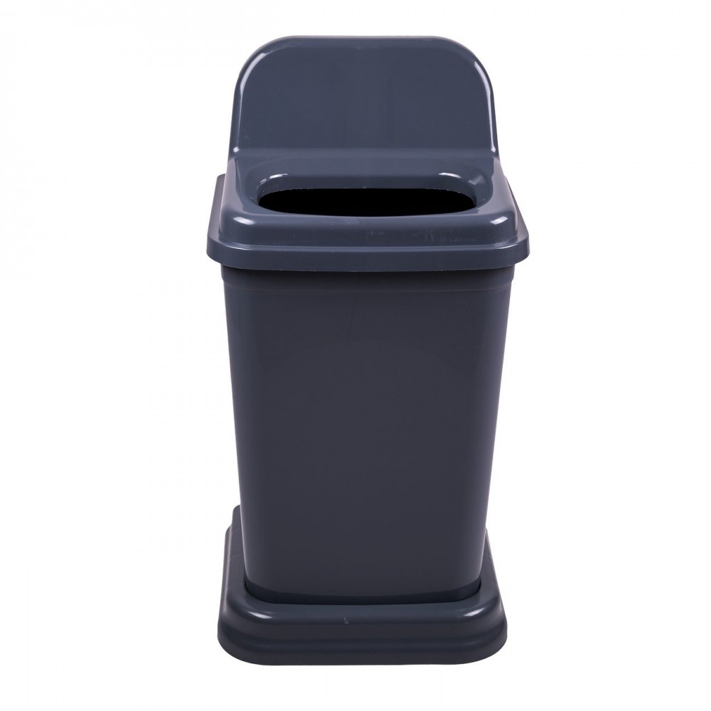 Κάδος ανακύκλωσης από πλαστικό σε γκρι χρώμα 50L