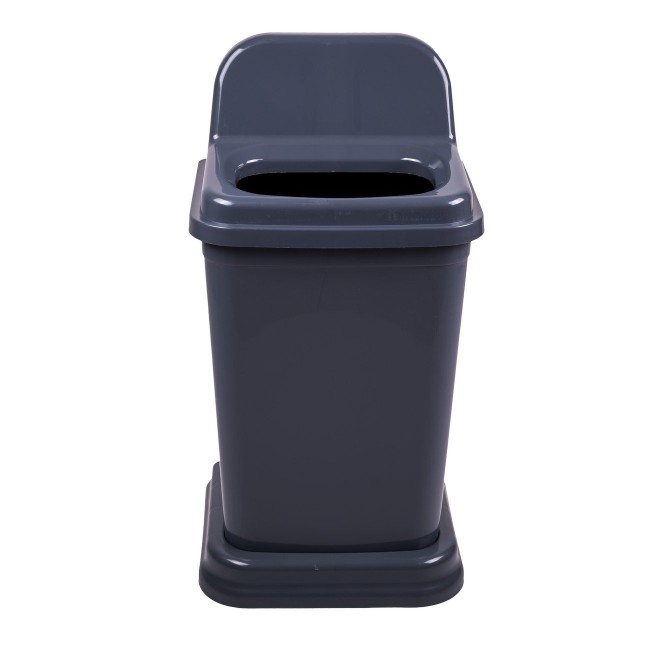 Κάδος ανακύκλωσης από πλαστικό σε γκρι χρώμα 50L