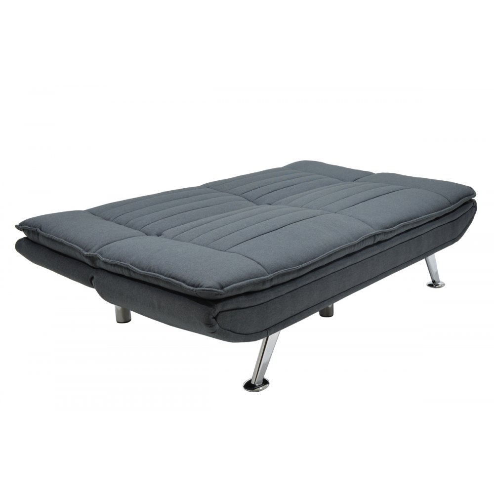 Καναπές-κρεβάτι "COMFORT" τριθέσιος από ύφασμα σε χρώμα ανθρακί 182x88x84
