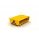 Τραπεζάκι σαλονιού "KIPP" σε χρώμα κίτρινο-καρυδί 93,5x60,5x28,5
