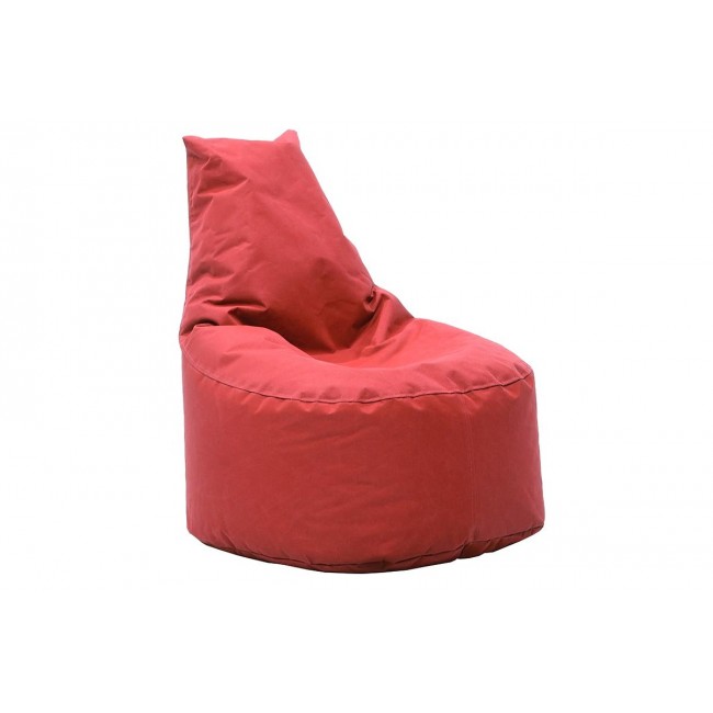 Πουφ πολυθρόνα "NORM" υφασμάτινο σε χρώμα κόκκινο 65x55x75